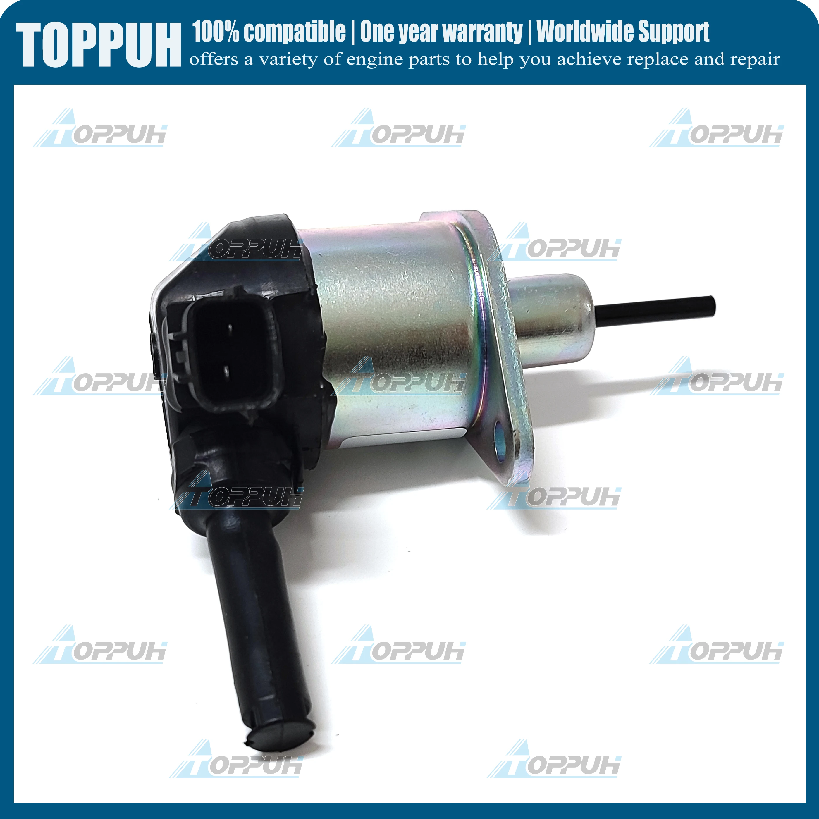 Fit For Kubota V3300 V3600 1G772-60012 1G772-60014 Fuel Shut Off Solenoid 12V