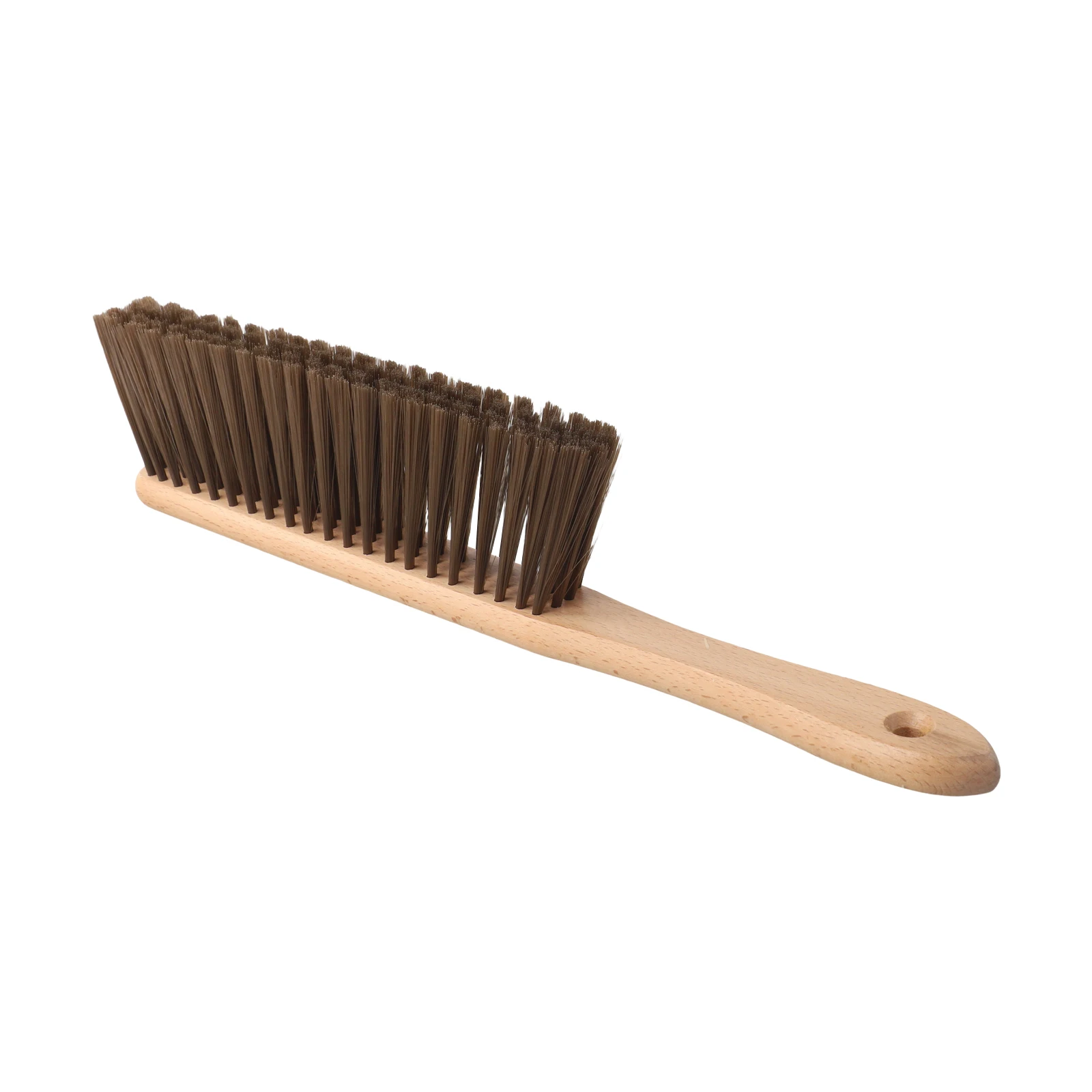 Fireplace Brush 36cm with Natural Wood Handle and Custom-Contoured Head for Deep Cleaning of for firebox Interiors