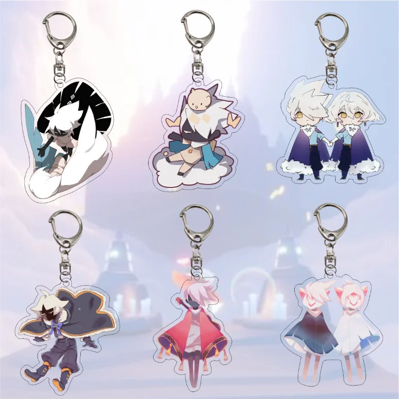 Guang Yu Acrylic Key Chains Cartoon Game Adventure Character Pendant Key Chain Jewelry for Backpack Collection