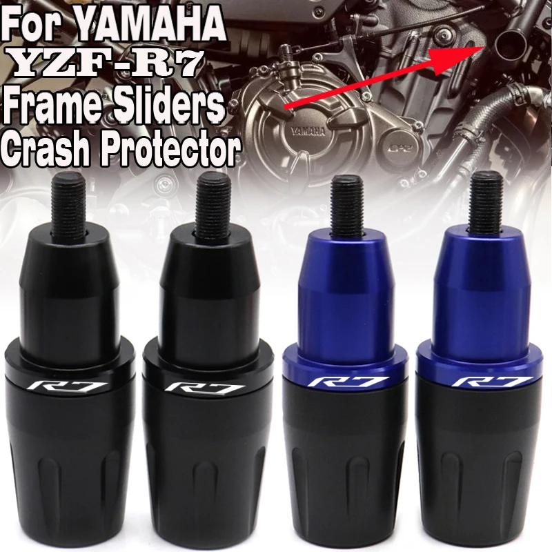 

YZF-R7 Body Frame Slider Crash Protector For YAMAHA YZF R7 2021 2022 Motorcycle Accessories Falling Bobbins Protection Moto LOGO