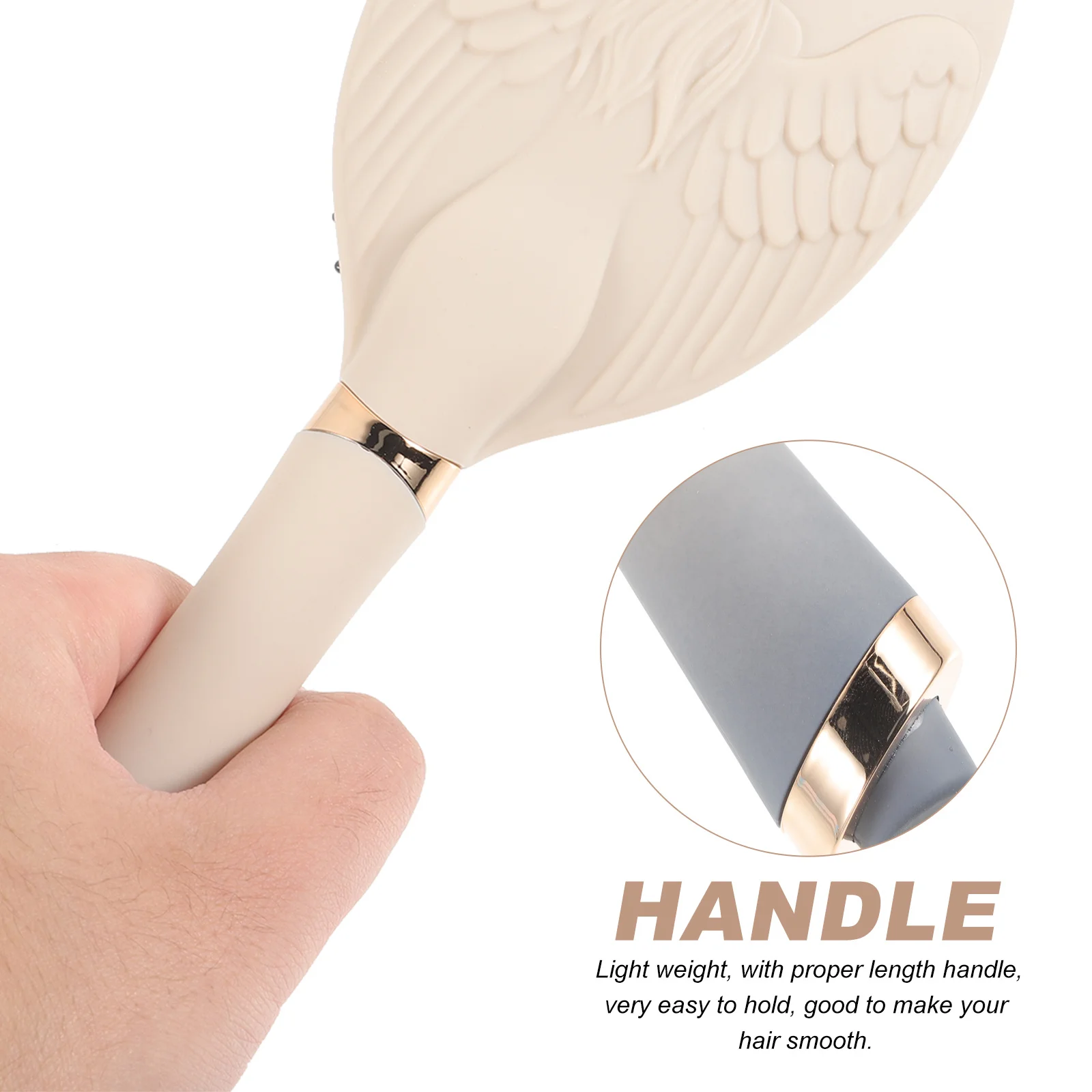 

2Pcs Plastic Hair Combs Elliptical Detangler Styling Brush for Women Smooth Scalp Salon Accessory Wet Mini Hair Brush