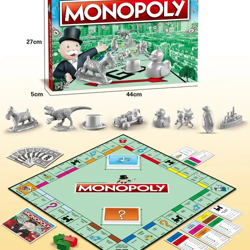 모노폴리 잉글 보드 게임, 다이버스 파라 토다, 아이다스, 클래식, 가족 아미고스