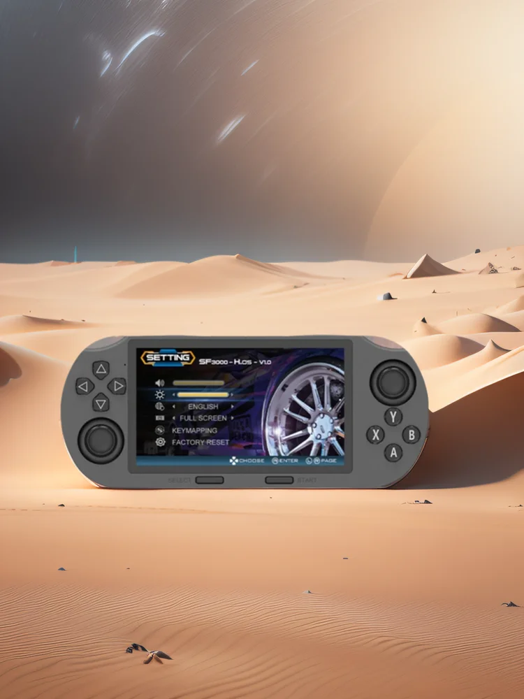 SF3000 Retro Handheld Videospielkonsole Linux System 4,5 Zoll 854*480 IPS Bildschirm 3000 mAh Tragbare Tasche Video Player Spiele