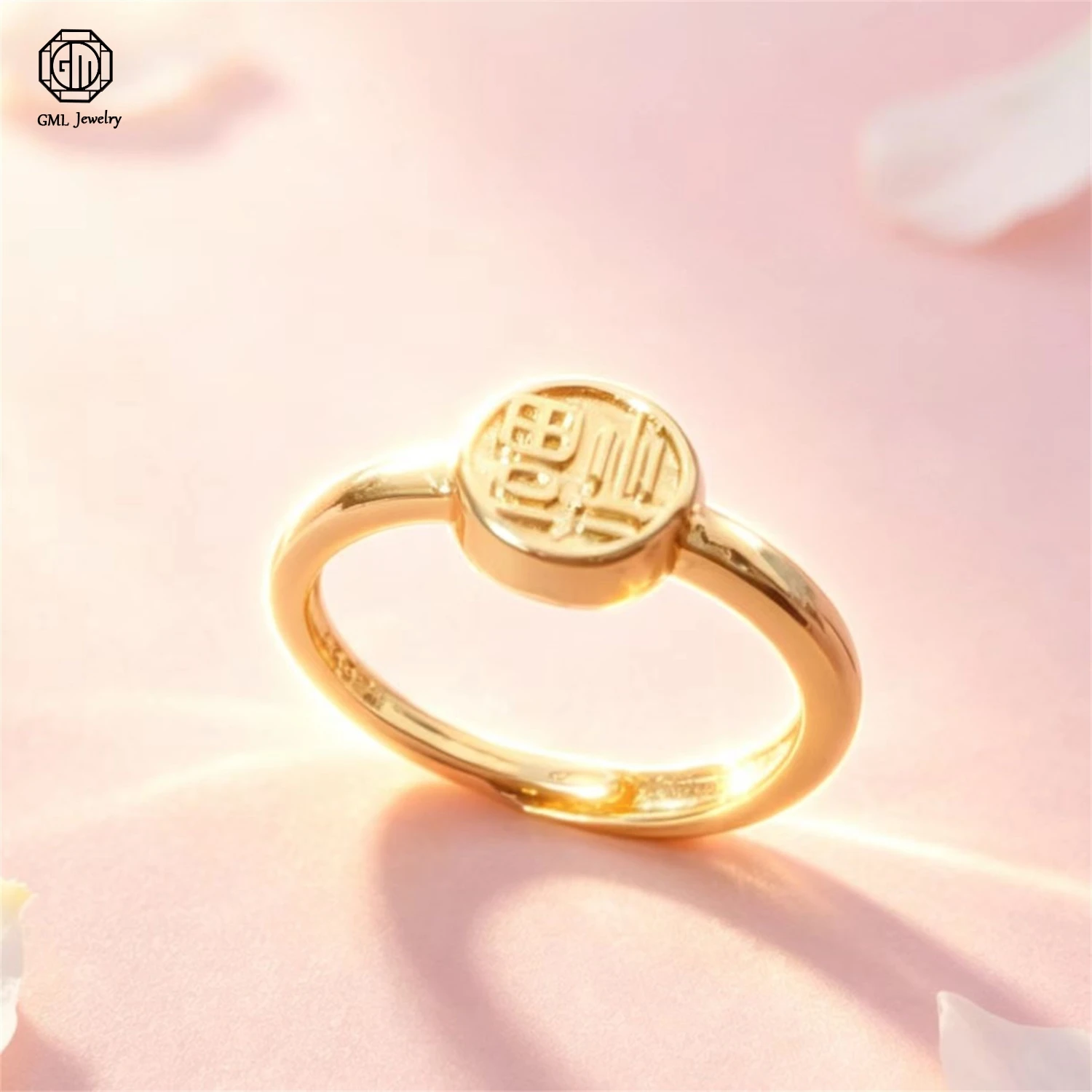 Sand Gold Adjustable Ring Matte Wide Band Openable Fade Resistant Unisex Couple Jewelry Solid Minimalist Gift Image 14