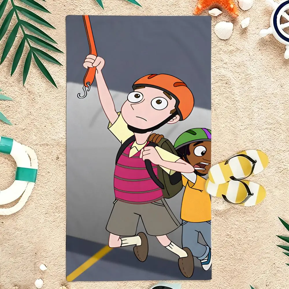 Kids Cartoon M-Milo Murphys Law Towel Microfiber soft Beach Towel for Travel Fitness Sauna Bathing Camping