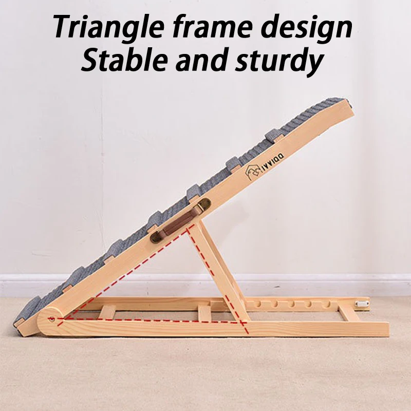 

Dog Climbing Ramp Bed Foldable Portable Dog Climbing Ramps Large Outdoor Vertical Dogs Ladder Multi Layer Adjustable