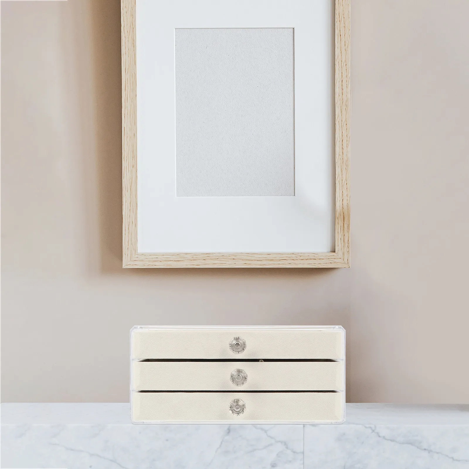 

Шкатулка для украшений (1 шт.), органайзер для серег и колец, выдвижной, многосекционный, пластиковый, для хранения и демонстрации, подарочный контейнер на День святого Валентина