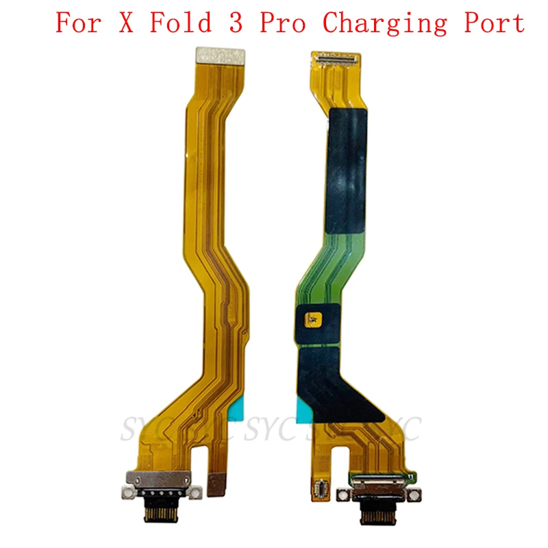 لوحة منفذ موصل شحن USB لأجزاء إصلاح كابل مرن لمنفذ شحن VIVO X Fold 3 Pro