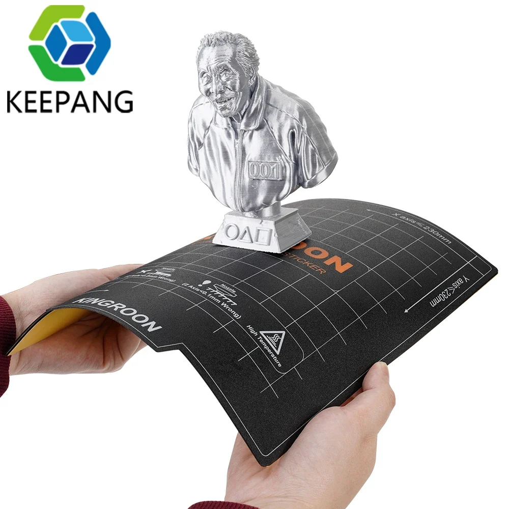 

Kee Pang Flexible Magnetic Plate Flex bed Sticker 235*235mm 180*180mm 3D Printer Platform Bed For Ender 3 pro 5