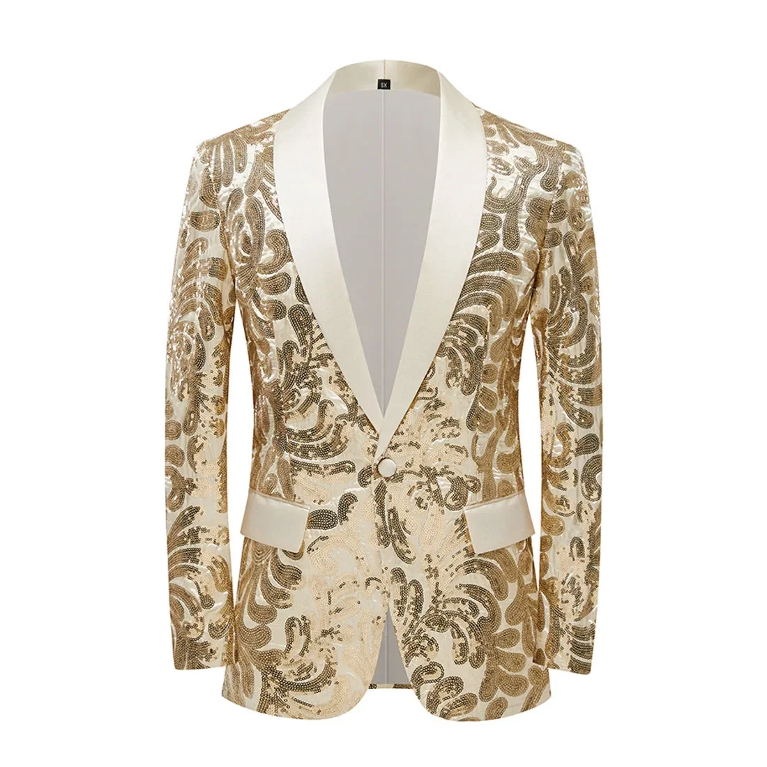

LIBIELIY 2025 Men's Fashion Handsome Sequin Color Ding Business Casual Banquet Trend All Match Boutique Suit Jacket