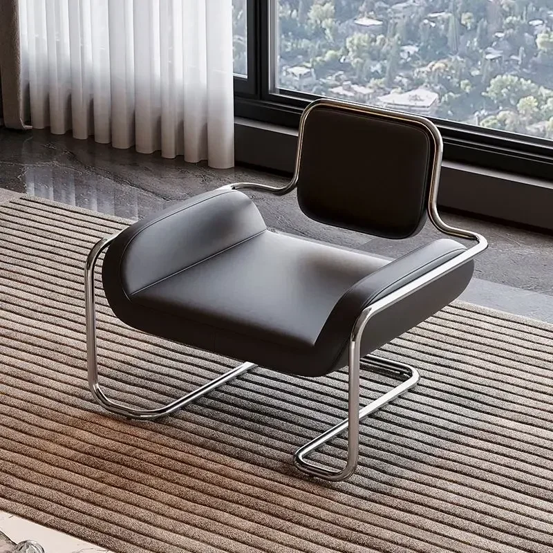 الشمال مصمم القرون الوسطى الفولاذ المقاوم للصدأ ضوء فاخر الحد الأدنى غرفة المعيشة الاستقبال الترفيه كرسي واحد كرسي على شكل خاص