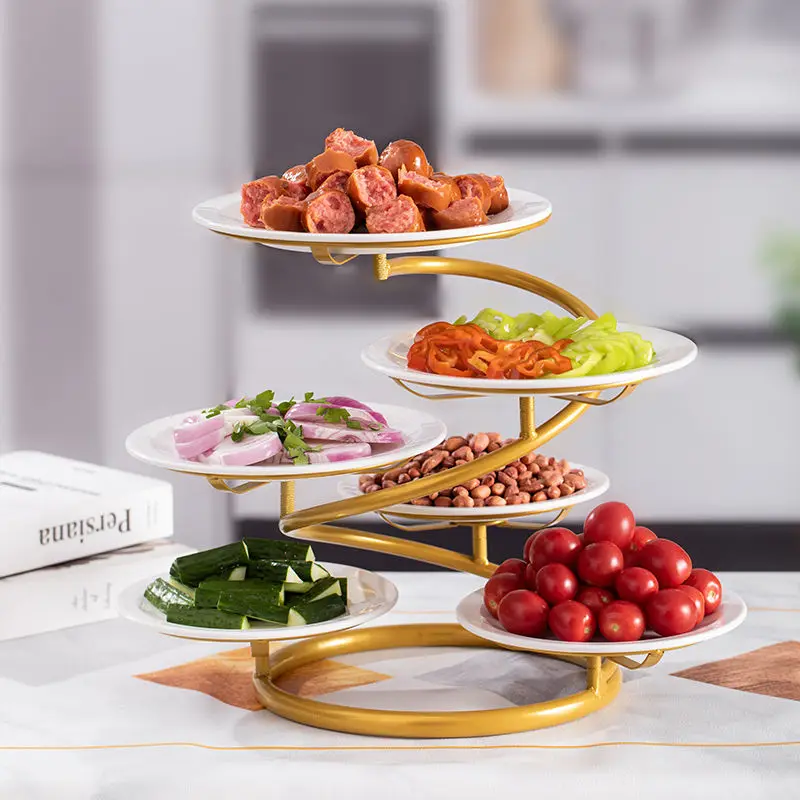 

Многослойная кухонная боковая полка для посуды, провинциальный дизайн, идеально подходит для холодных посуды