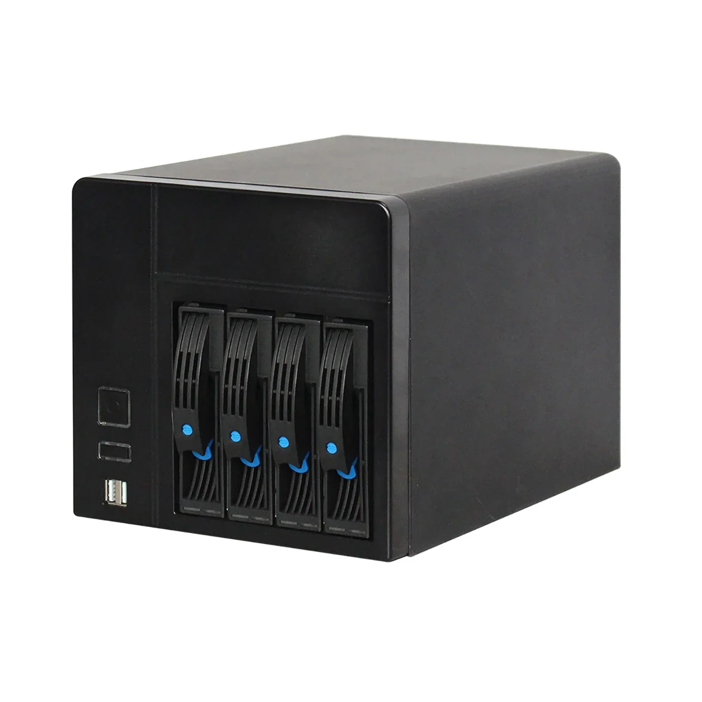 Family/class compact 4 bays MINI-ITX NAS storage server case for home cloud storage