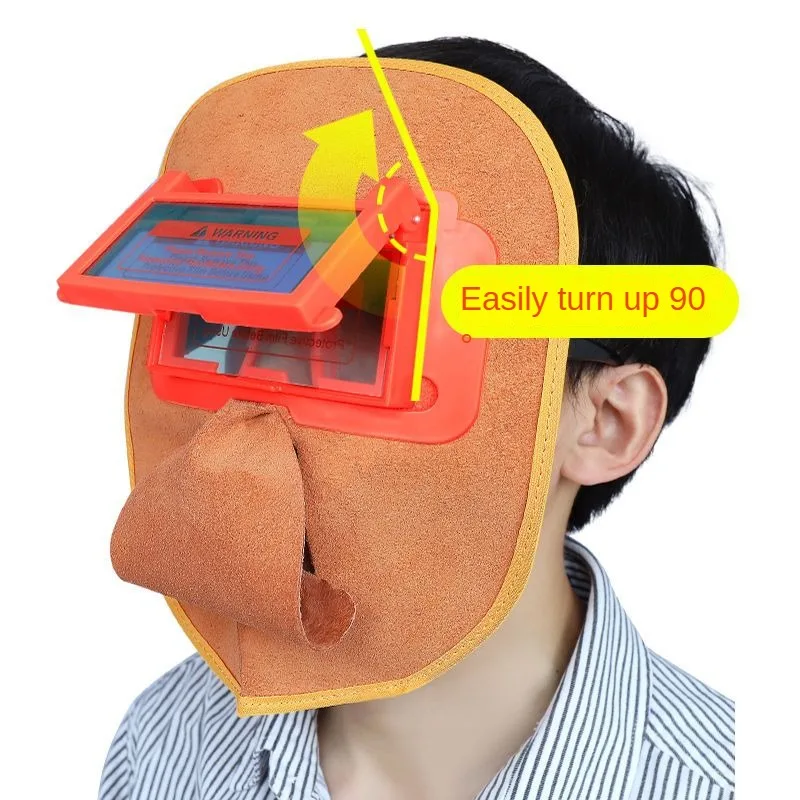 

Маска сварочная из воловьей кожи, полностью закрытый шлем с автоматическим затемнением и аргоновой дугой