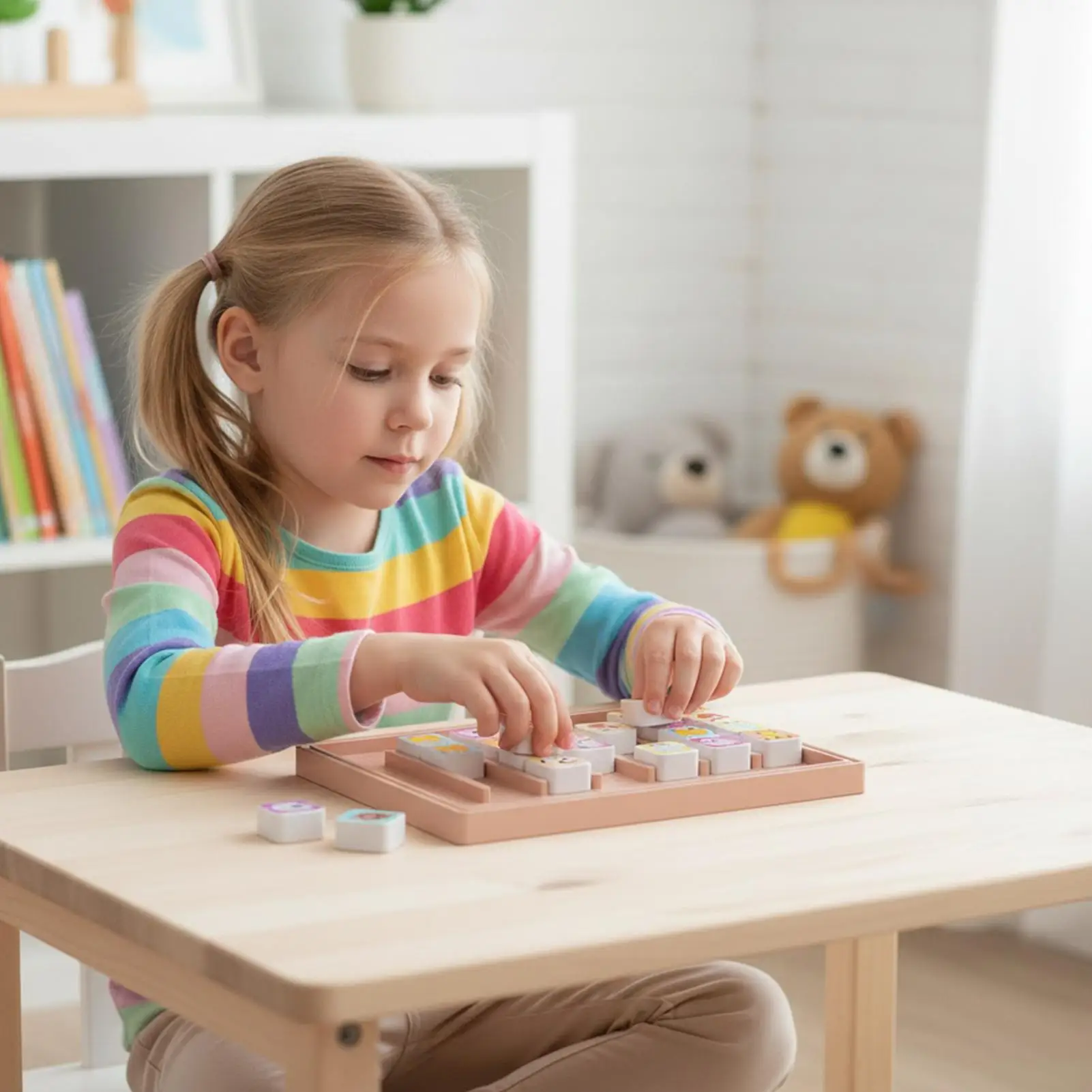 Jeu de tri pour enfants, jeu de Puzzle éducatif pour deux joueurs, pour filles de plus de 4 ans, salle de classe à domicile
