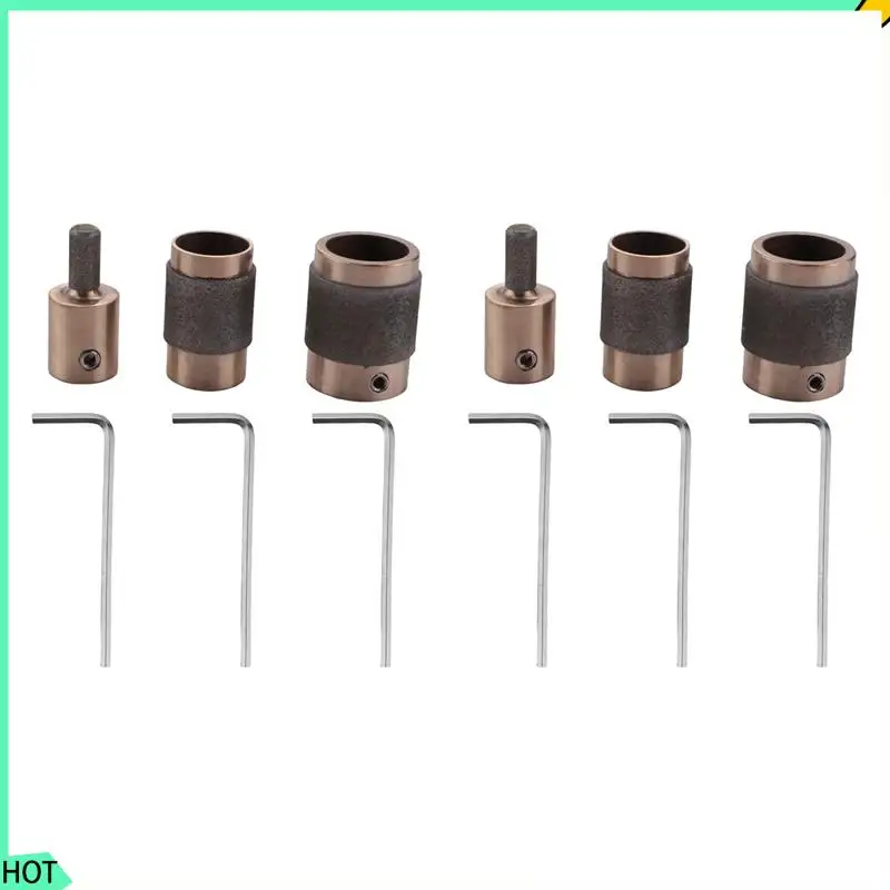 

AWAH 2Set 1 Inch 3/4 Inch 1/4 Inch Stained Glass Diamond Grinder Bit Head Tools 3 Sizes Brass Core