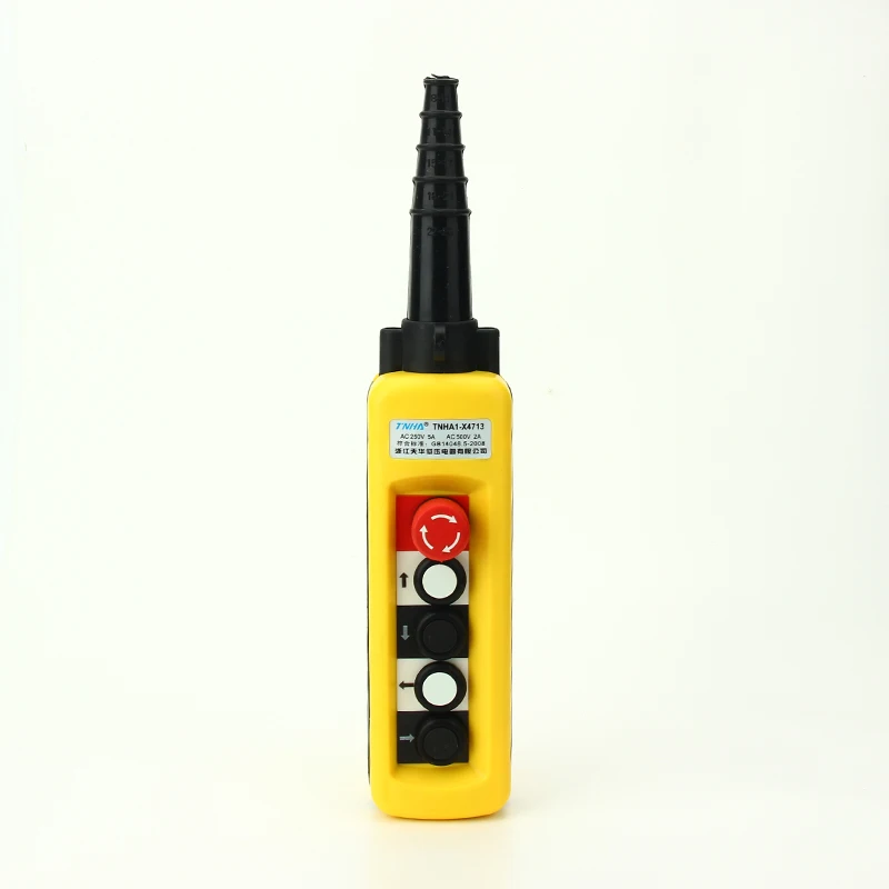 Hoist Crane Pushbutton Pendant Control Station com Emergência Pcs Xac4713