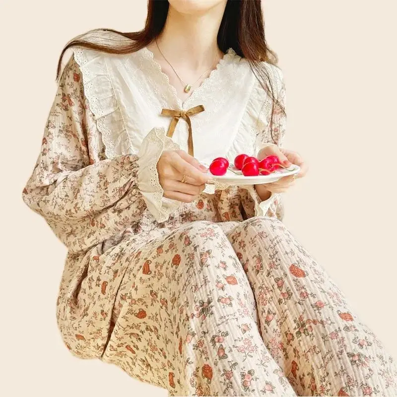 

Женский милый и стильный пижамный комплект с круглым вырезом и короткими рукавами, домашняя одежда, одежда для сна, повседневная модная одежда