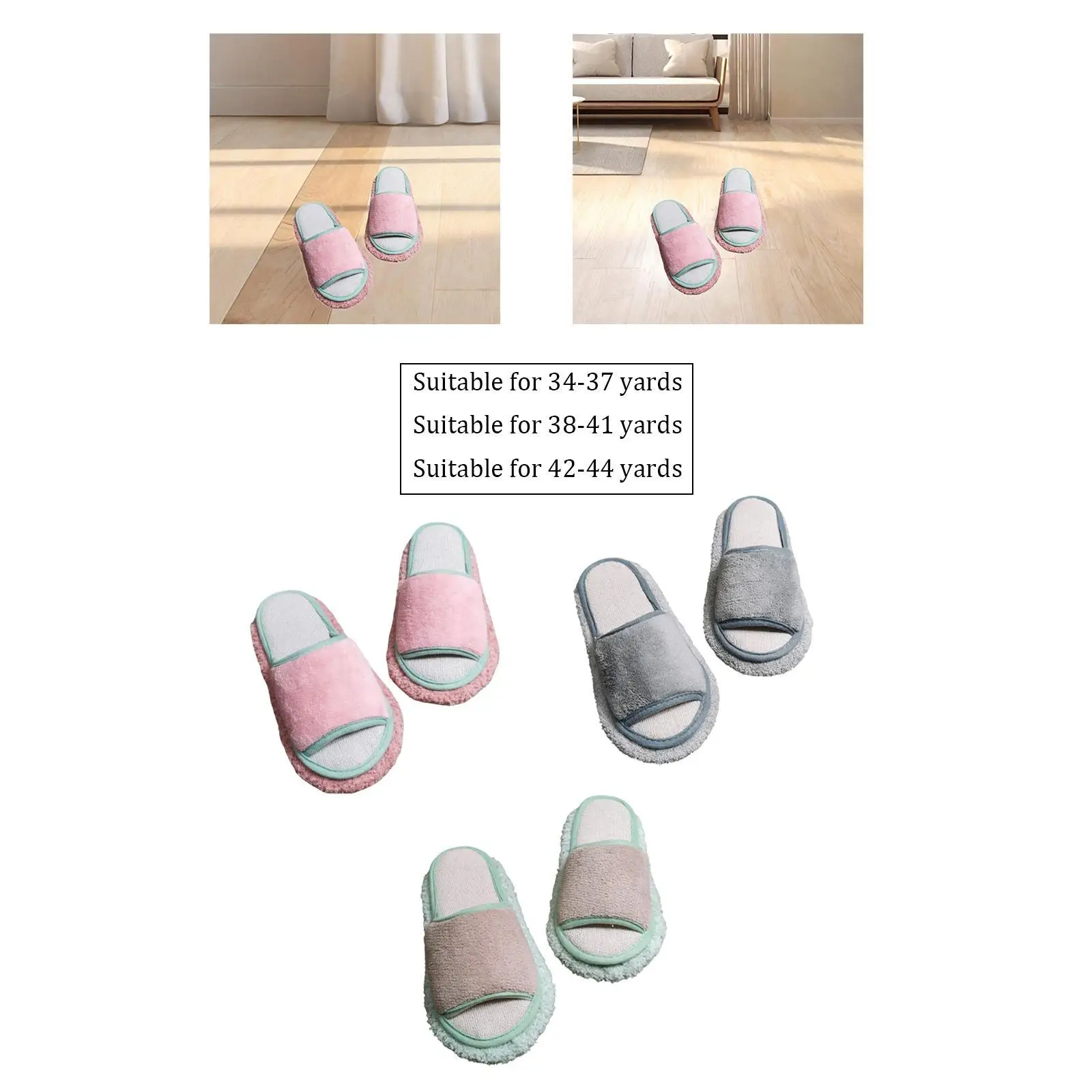 Mop Slippers Floor Cleaning for House Dusting Floor Dust Dirt Cleaning Home