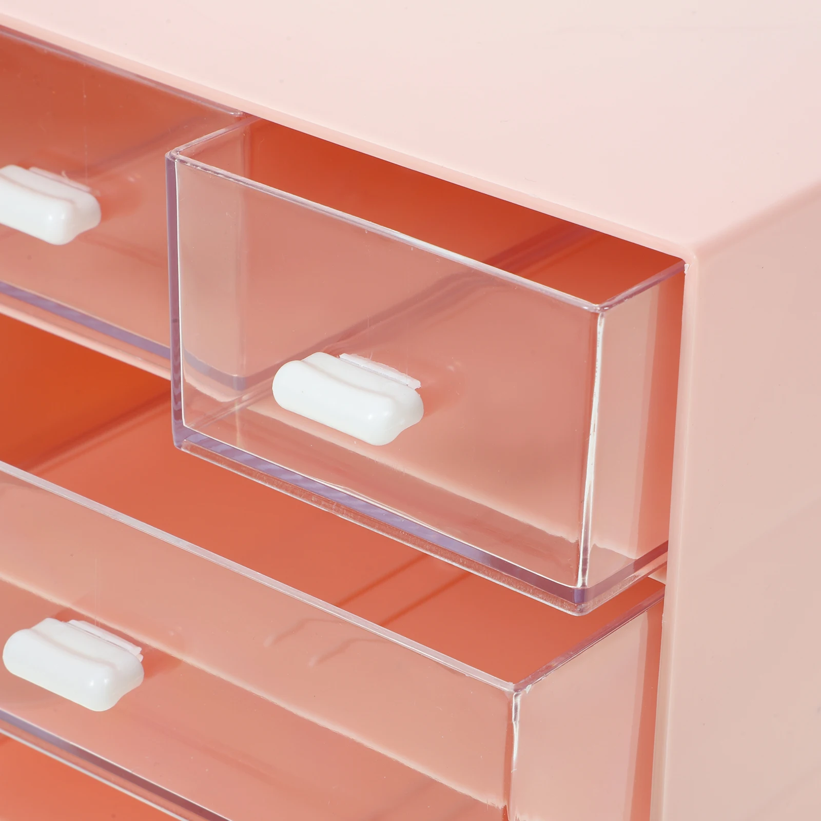 

Large Capacity Desktop Storage Box Drawer Organizer For Cosmetics Jewelry Makeup Sundries Abs Material Office Home Use