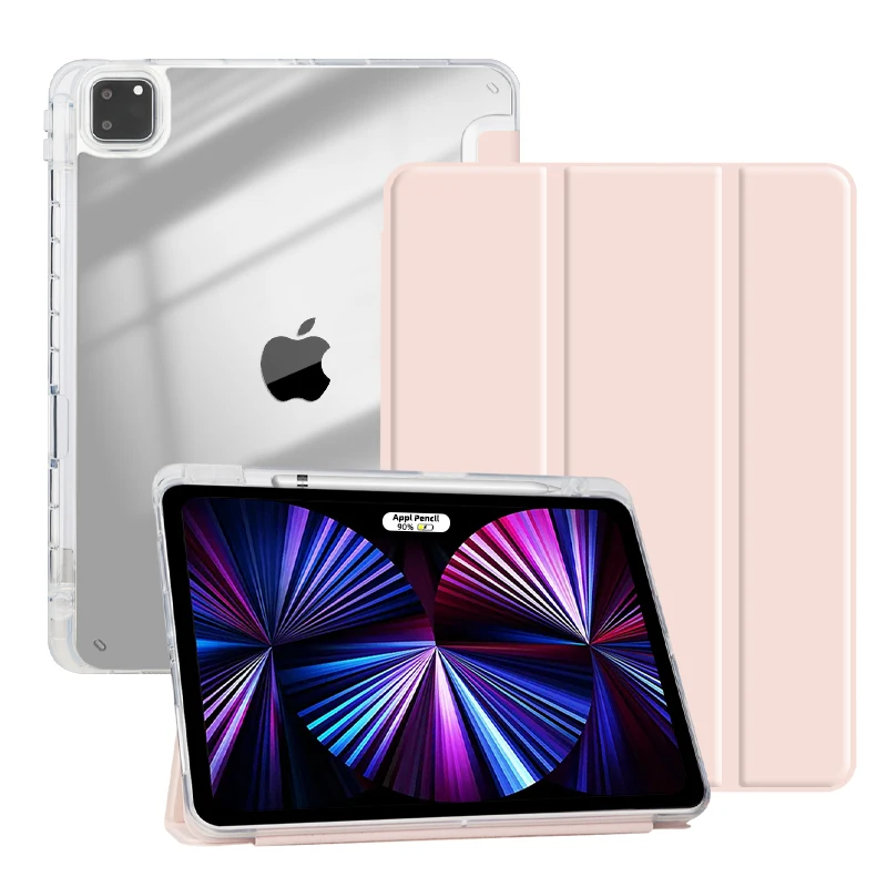 Coque en acrylique haute transparence pour iPad, coque pour iPad Pro 11, 2022, iPad 9e génération, 2021 génération, Air 5, Air 4, 8/7, 2022