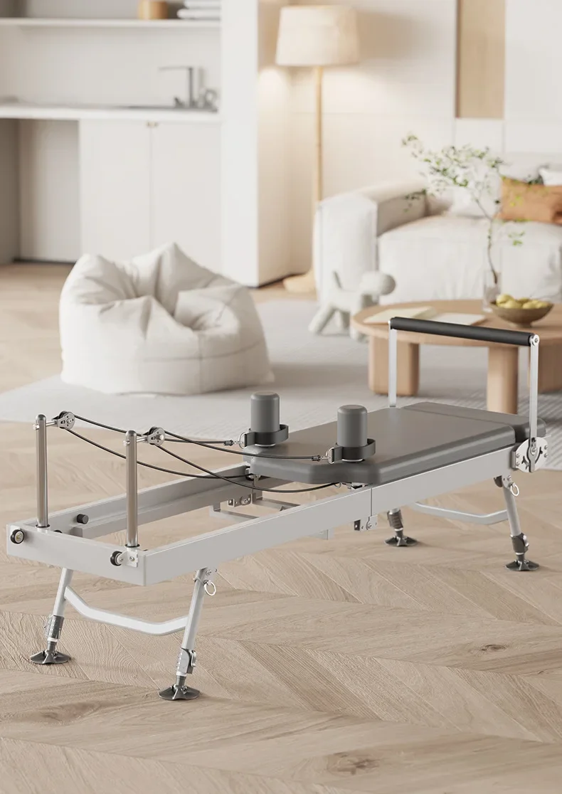 Yoga Studio Exercise Sports Machine Foldable Pilates Reformers Home Gym Fitness Equipment Aluminum Alloy Pilates Bed