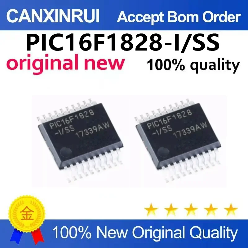 （5pcs-100pcs）Brand new original patch PIC16F1828-I/SS PIC16F1828 SSOP20 microcontroller chip