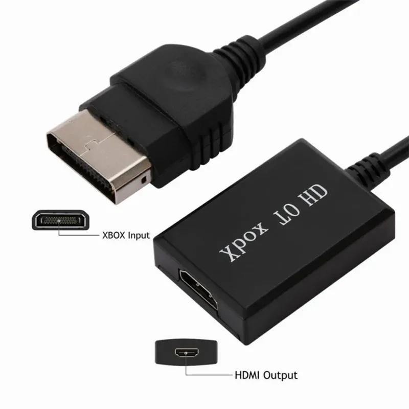 GRWIBEOU XBox to HDMI-compatible Video Converter Adapter HD 1080P/720P With USB Power Cable For Models Of Original Consoles