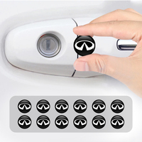 8/12/20Pcs Car Door Lock Keyhole Protection Sticker Accessorie For Infiniti Q50 FX35 Q30 G37 Q70 QX70 G35 Q60 QX50 QX60 QX80 QX3
