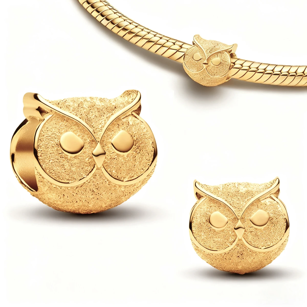 Original 925 Sterling Silver Gold Key Bee Butterfly Heart-shaped Sunflower Pendant fit Women DIY Bracelet Necklace Jewelry Gift view 4