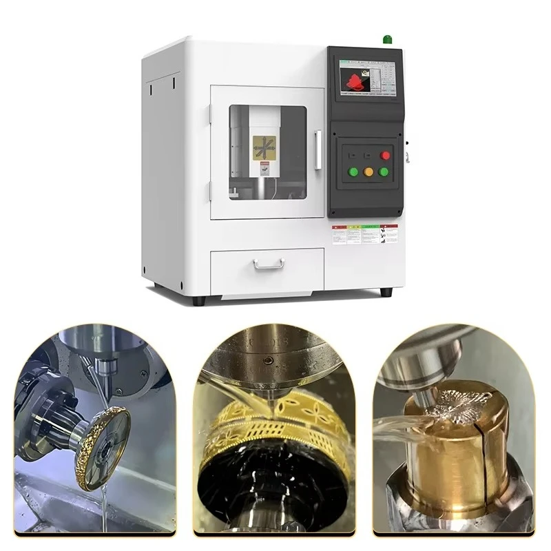 High Recovery 99.9% Desktop 5 Axis Mini CNC Jewelry Engraving Machine for Gold Ring Bracelet Making