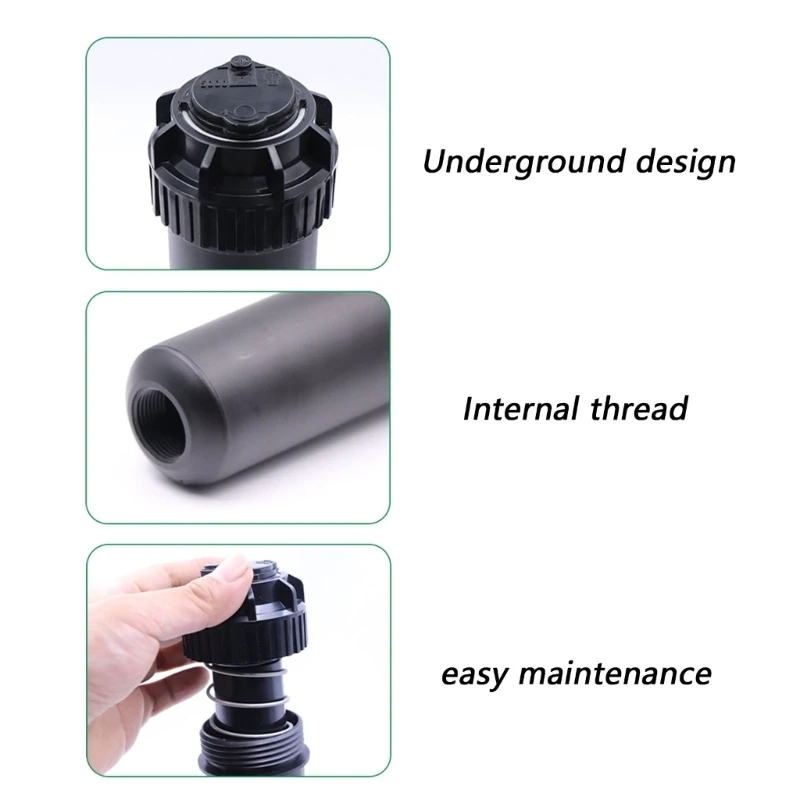 69HC Gear Drive Rotor Sprinkler Watering Nozzle With 40° to 360° Sprayer Pattern