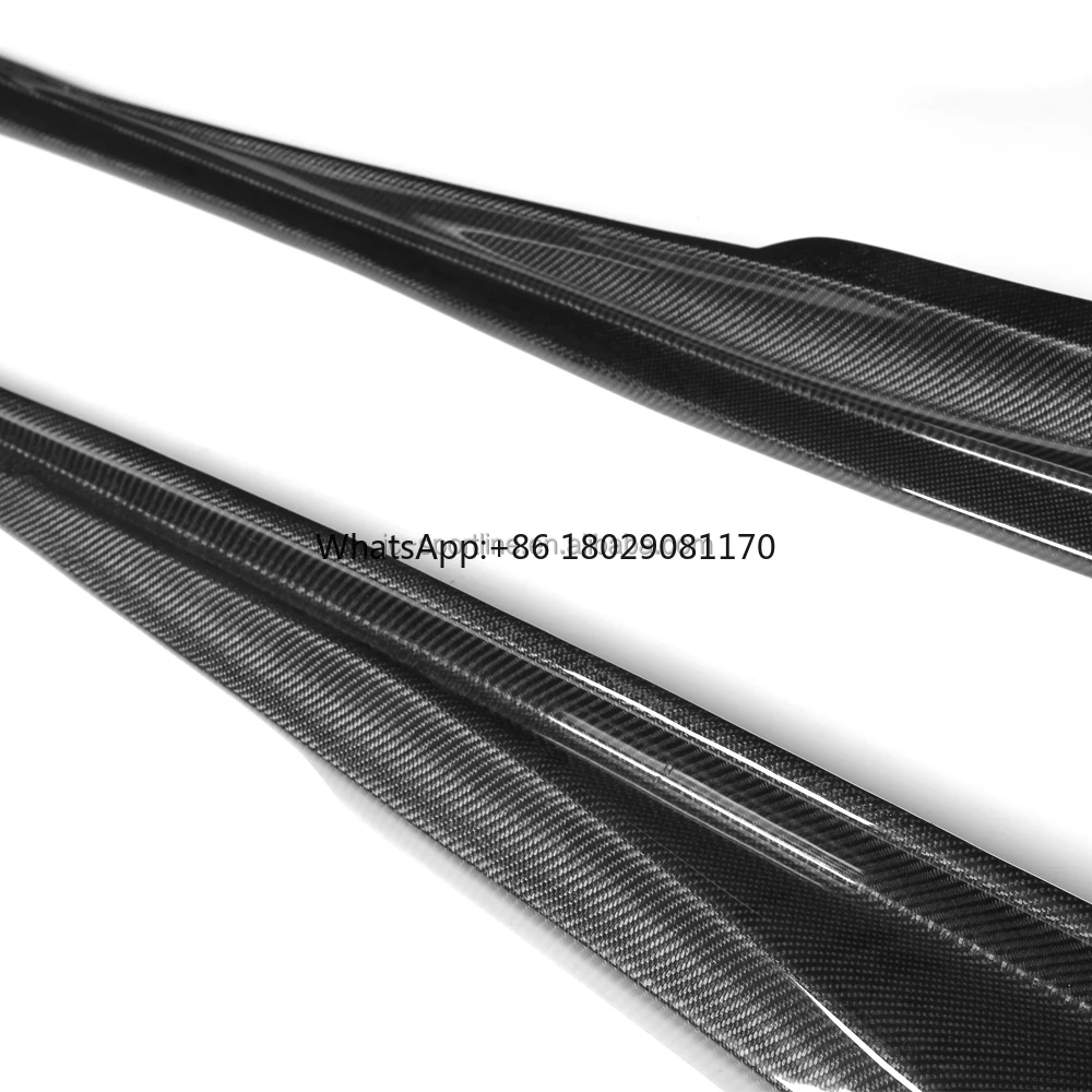 Faldones de parachoques lateral de coche de fibra de carbono para Lexus IS250 IS300 IS F Sport 14-15