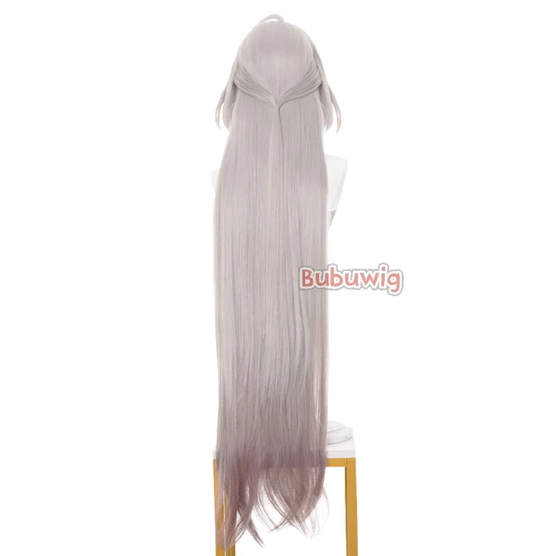 Bubuwig Synthetic Hair Acheron Cosplay Wigs Honkai: Star Rail Galaxy Rangers Acheron 120cm Gradient Pink Cos Wig Heat Resistant