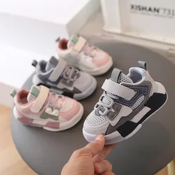 Zapatos deportivos para niños y niñas, zapatillas transpirables de fondo suave, zapatos informales para Exteriores de 1 a 6 años, novedad de primavera, 2024