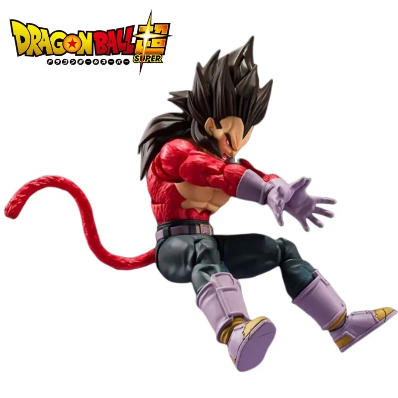 

Bandai Original Dragon Ball Shfiguarts Vegeta SSJ4 Super Saiyan 4 Action Figure Gt Collection Model Toys Christmas Kids Gifts