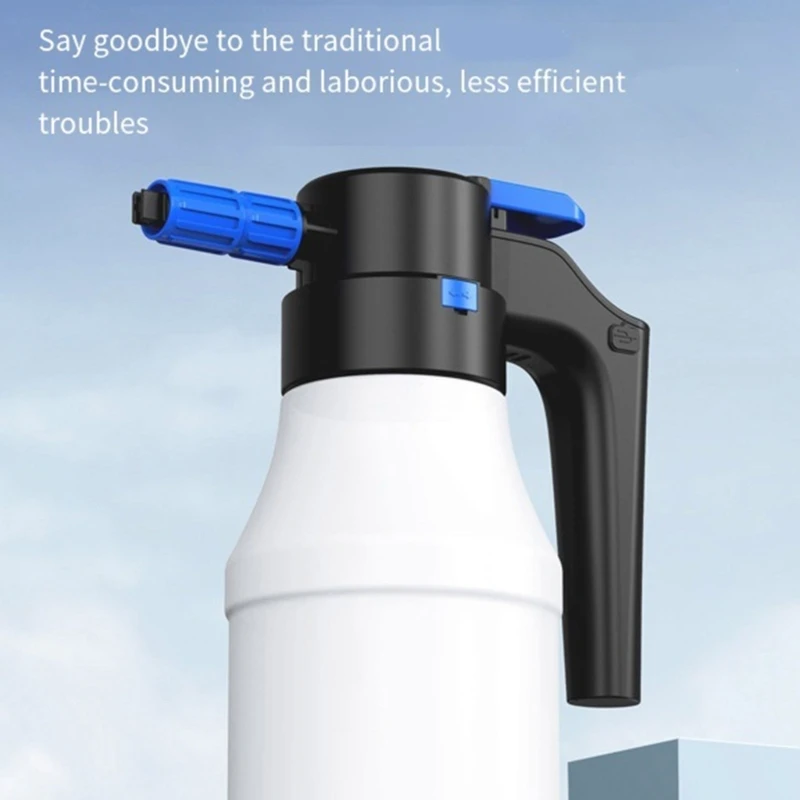 A70F Electric Spray Bottle 1.5L Rechargeable Battery Powered Sprayer Automatic Plant Misters,Pump Sprayer Watering Can