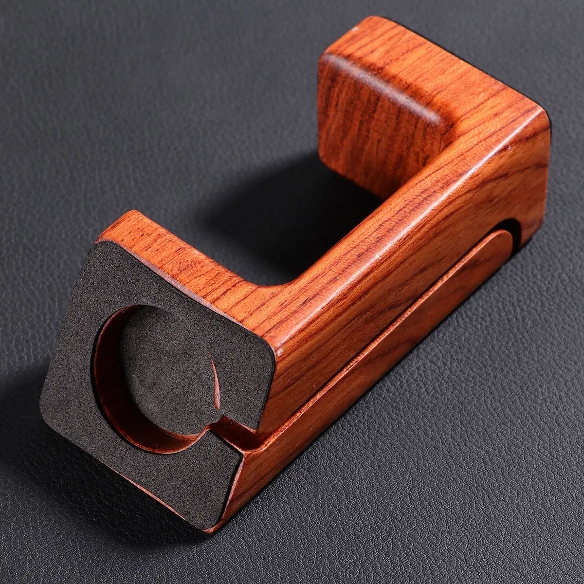 

Wooden Rosewood Smart Watch Charging Holder Dock Station High Grade Material Rapid Charging Support for Home Office