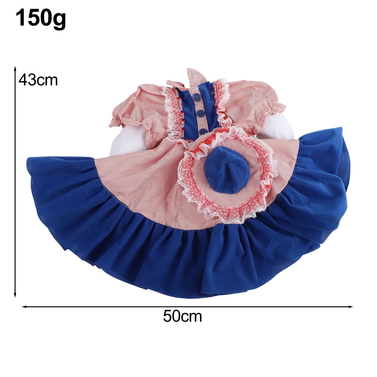 Outdoor Costume Set for 23 Inch Goose Statue Includes Clothing and Small Hat Weather Resistant Fabric for Garden Use