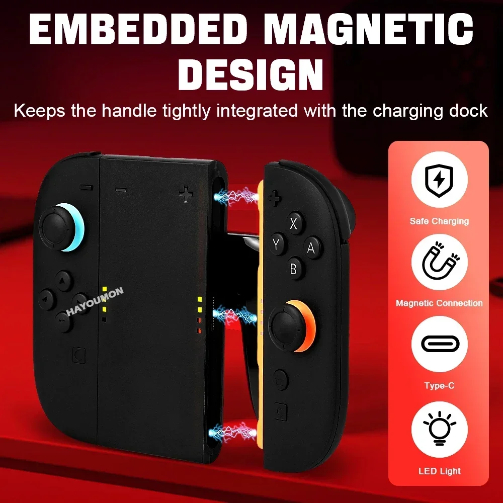 for NS2 Gaming Accessories For Switch 2 Charger Grip Bracket for NS2 Joystick Controller Grip Handle Portable Charging Station - view 4