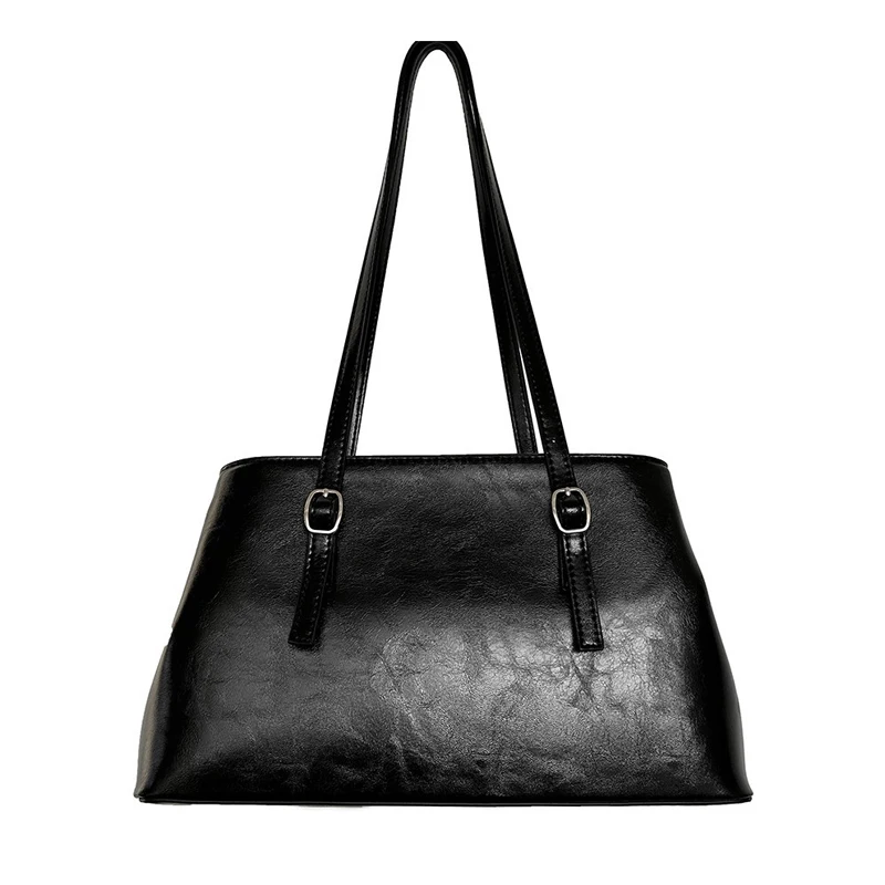 

Luxury Brand Women's Handbag 2026 Novelty Vintage Tote PU Leather Korean Style Shoulder Flap Underarm Bag for Ladies