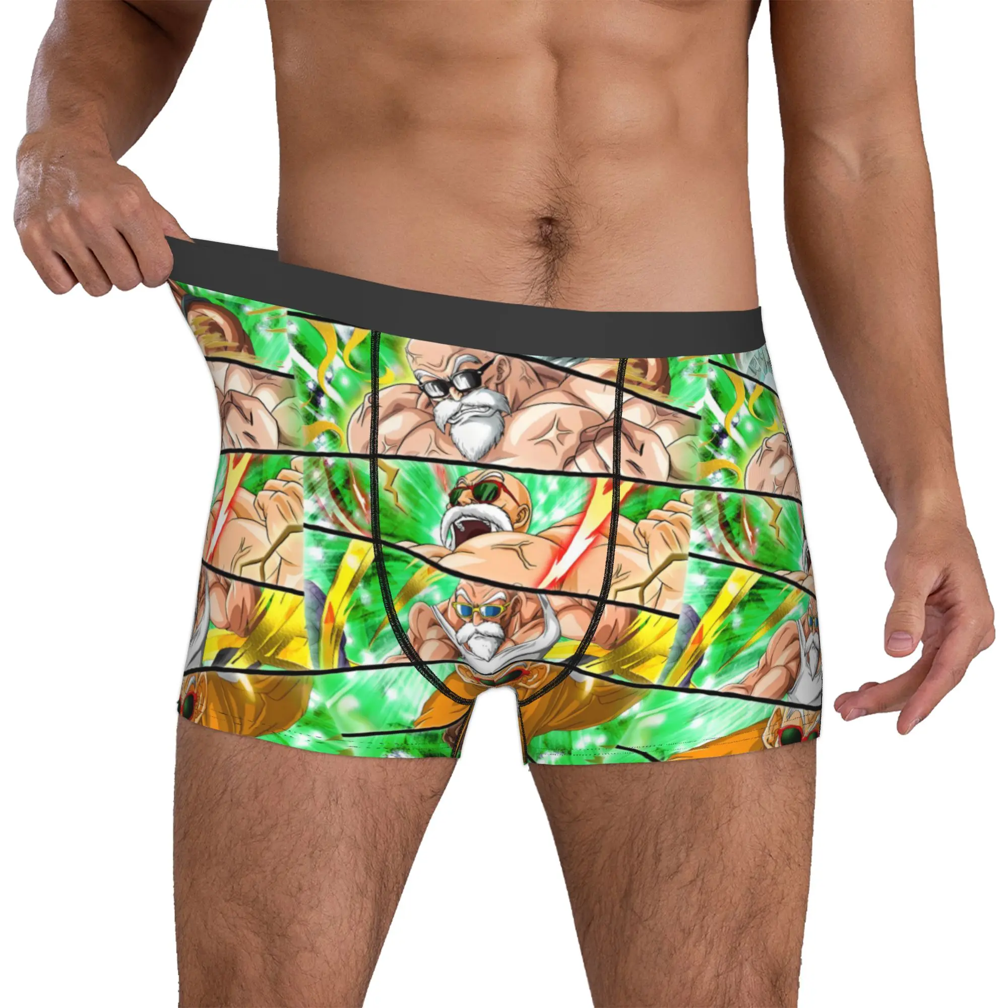 

Custom Master Roshi Hot Comic Underwear Men Print Tortoise Boxer Briefs Shorts Panties Breathable Underpants