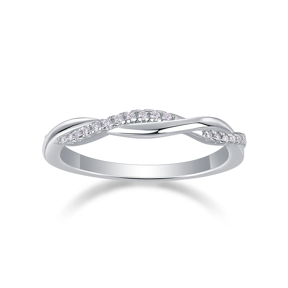 2pcs combinations Moissanite Rings For Women S925 Silver Diamond Wedding Eternity Band Finger Rings Fine Jewelry Christmas Gift