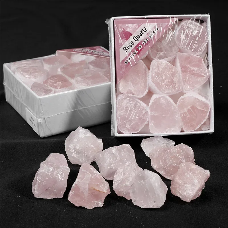 

8PCS/Box Natural Stone Crystal Raw Stone Set Box Home Meditation Decor Fengshui Collection Original Home Decor Gift Housewarming