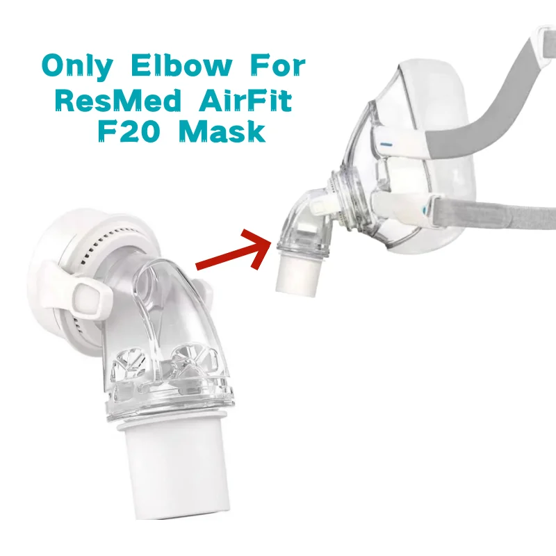 CPAP Mask Tubing Connector for F20 Full Face Mask CPAP Mask for Sleeping Apnea And Snoring Original Brand New F20 Adapter