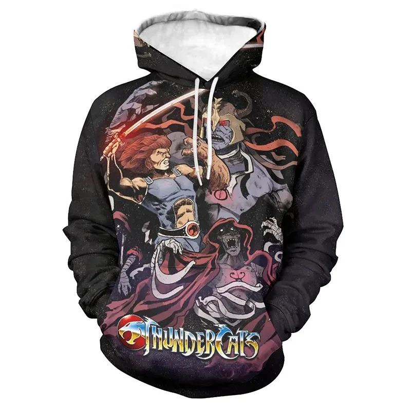 

Thundercats Sweetshirt 3D Print Hoodie men/women Long Sleeve Fashion Hooded Men Fashion Kids hoodie Y2K Unisex clothing