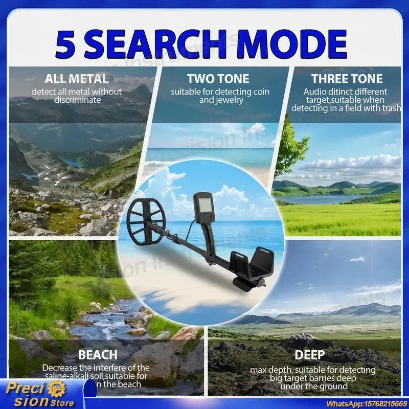 CB700 Deep Metal Detector Pinpointer Underground Waterproof 11 Coil Gold Detector Treasure Hunting Coin
