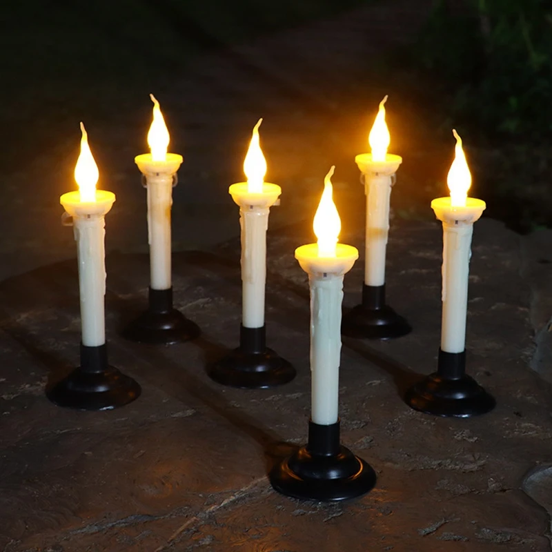 

NHG-dSolar Pathway Lights Candle Lawn Lamps Garden Light for Walkway Patio Lawn Yard Garden Decoration Outdoor Solar