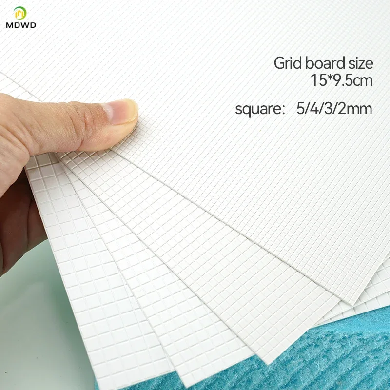 Kreative ABS Grid Board DIY Sand Tisch Modell Platte Spielzeug Gebäude Kunststoff Kit für Diorama Architektur Szene, Der Materialien