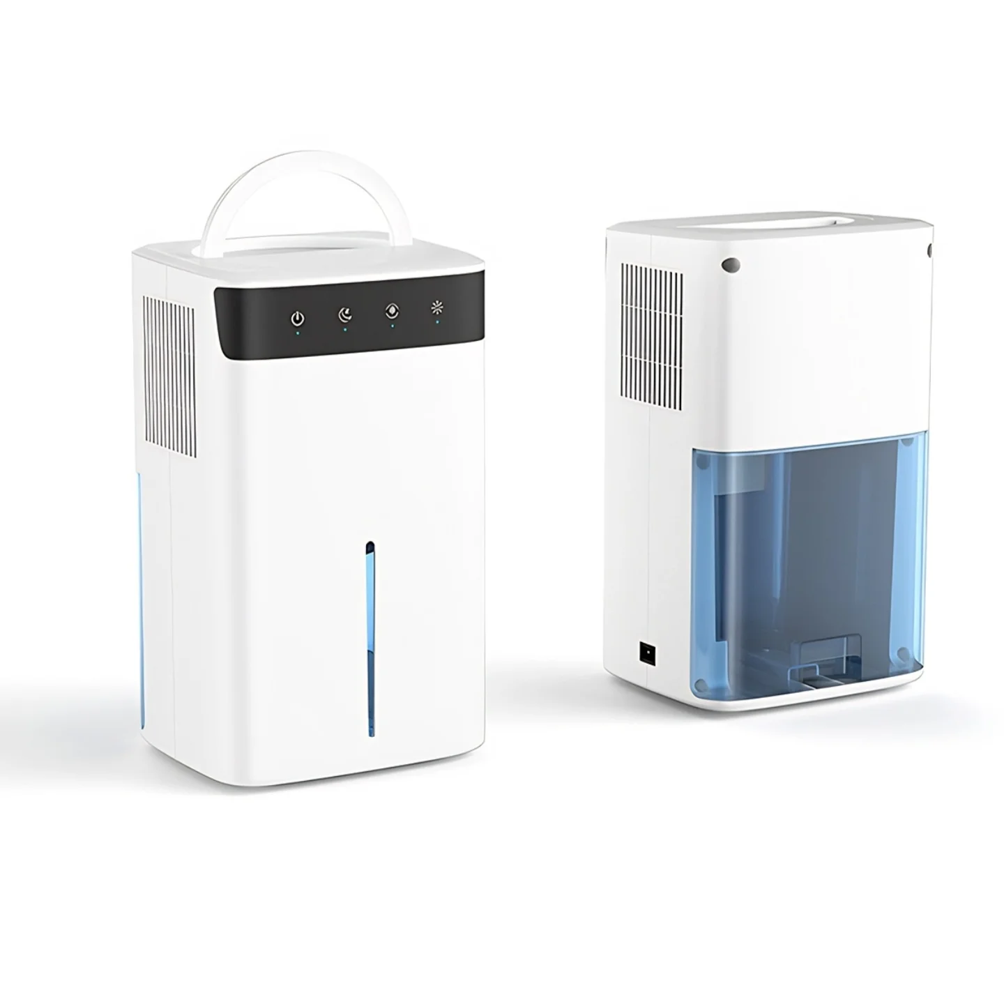 

Portable Mini Electric Air Conditioner& Dehumidifier with Large 2.6L Water Tank Quiet Operation for Home Basement Bedroom RV Use